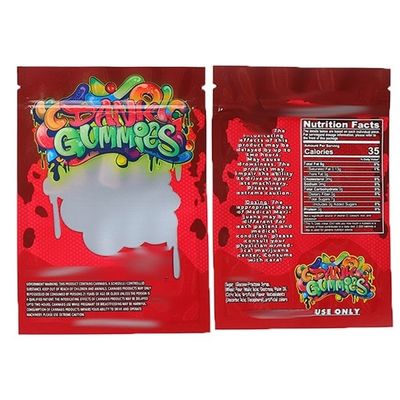 Smell Proof Ziplock Custom Mylar Bag For Dank Gummies Candy