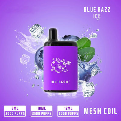 400Mah Rechargeable 2000 Puff Vape Pen Multi Flavored With 6ml E Liquid
