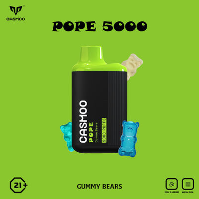 Draw Activated 5000 Puffs Disposable Vape 550Mah Multi Flavored With Rechargeable Type-c