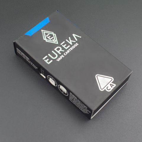 Matte Glossy CBD Vape Packaging Box With Gold Stamp UV Vanish