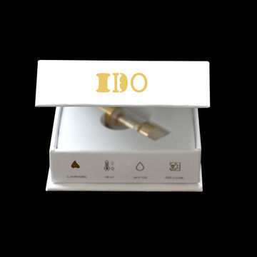 Matte Glossy CBD Vape Packaging Box With Gold Stamp UV Vanish
