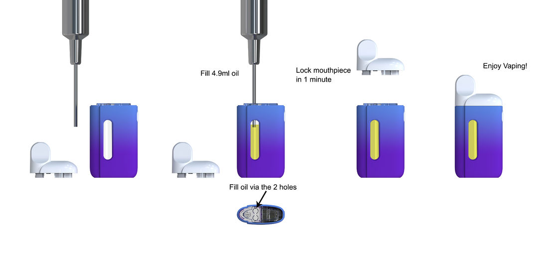 Rechargeable CBD Vape Pen 5Gram Disposable Heavy Metal Free OEM ODM