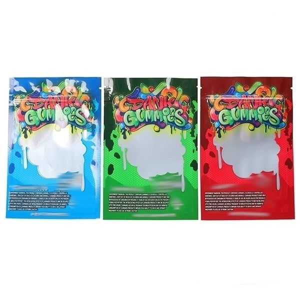 7g Child Proof Ziplock Candy Bags , Mylar Bags With Window Smell Proof
