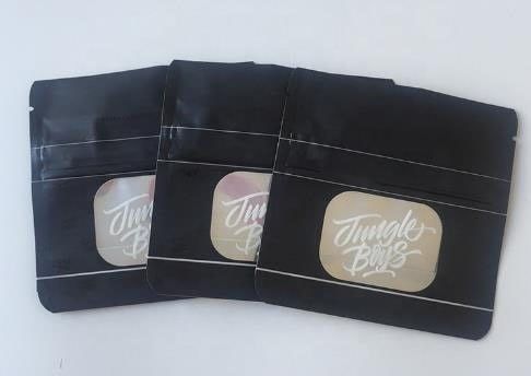 3.5 Gram Custom Mylar Bag Childproof Plastic Material With Window