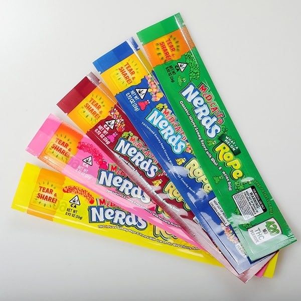 Plastic Mylar Weed Bags 0.92oz Capacity Smell Proof 240 X 45mm Size