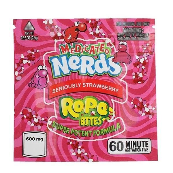 Printed Clear Custom Mylar Bag Child Proof With 0.92oz Capacity