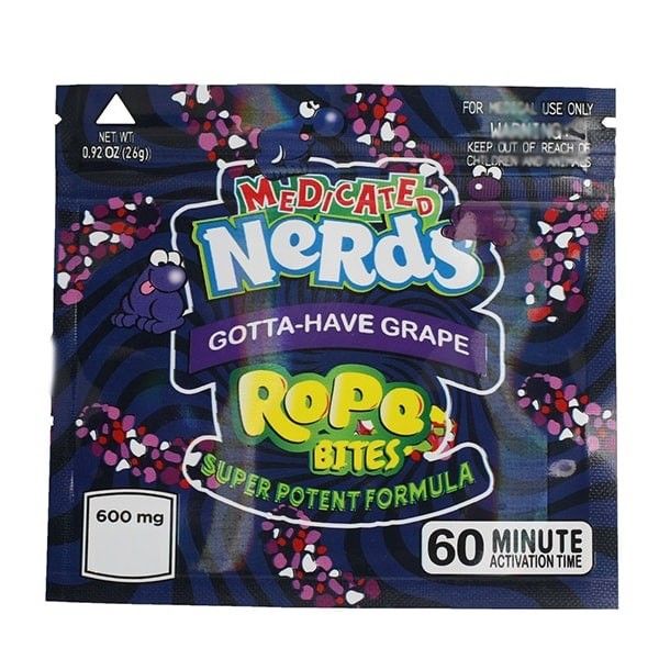 Smell Proof Plastic Mylar Candy Bags 0.92oz Capacity 240 X 45mm Size