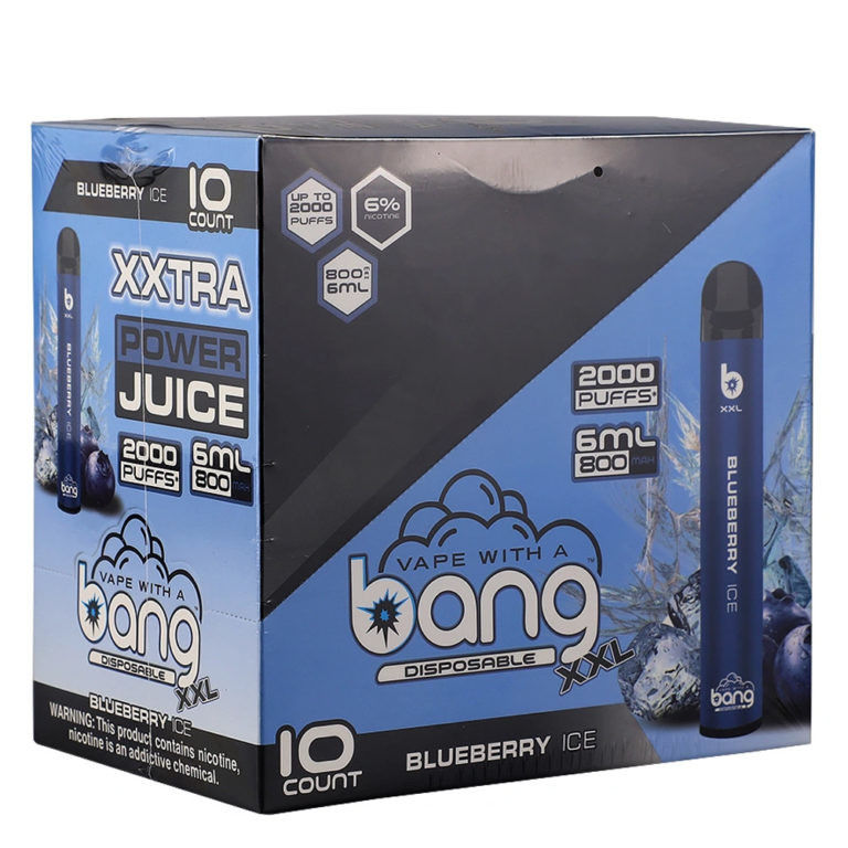 Draw Activated 2000 Puff Vape Bang XXL Refilled With 5% Nicotine Salt