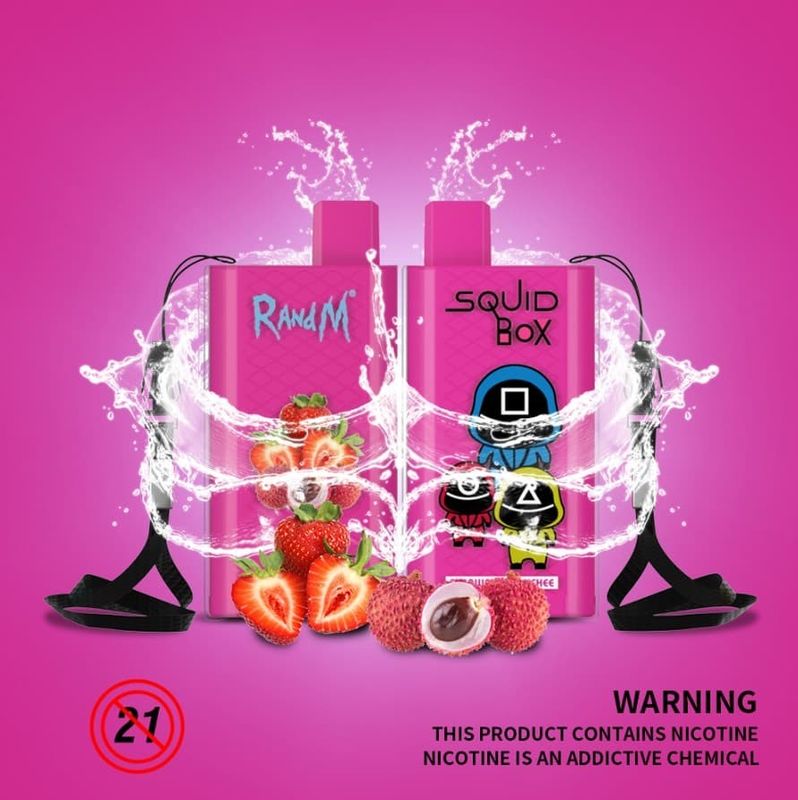 RandM Squid Box Fruity Flavor Vape 5200 Puffs 1.2 Ohm With Mesh Coil