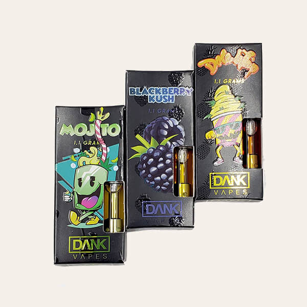 CBD Custom Vape Packaging Box With Gold Printing Silk Printing