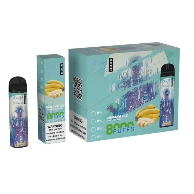 RANDM TORNADO 8000 AIRFLOW CONTROL DISPOSABLE VAPE DEVICE WHOLESALE (8000 PUFFS)