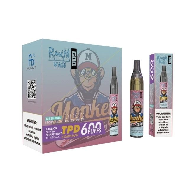 RandM Vase 600 Puffs Disposable Vape Custom Vape Pen 2ml Multi Flavors